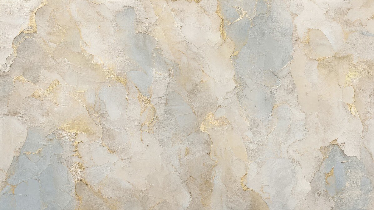 Marble-look stone surface with fine gold veining